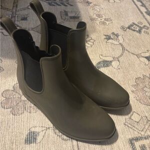 Olive Green Ankle Boots
